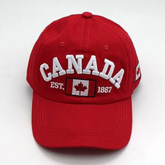 Maple Leaf Baseball Cap Classic Retro Sporty Adjustable Fitted Dad Hat